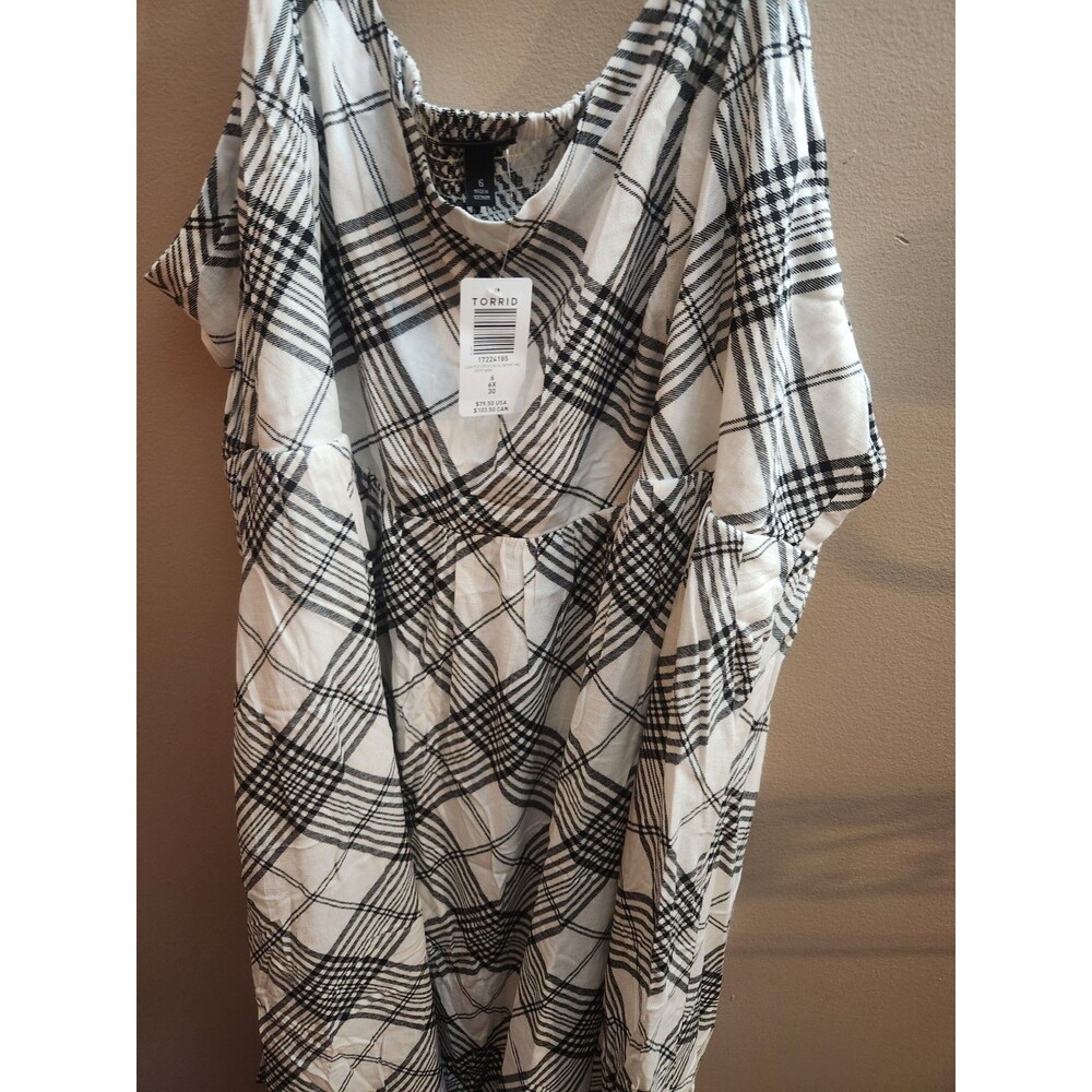 Torrid Midi Lenny Sweetheart Neck Sleeveless Smocked Back Dress Size 6X NWT - Picture 5 of 6